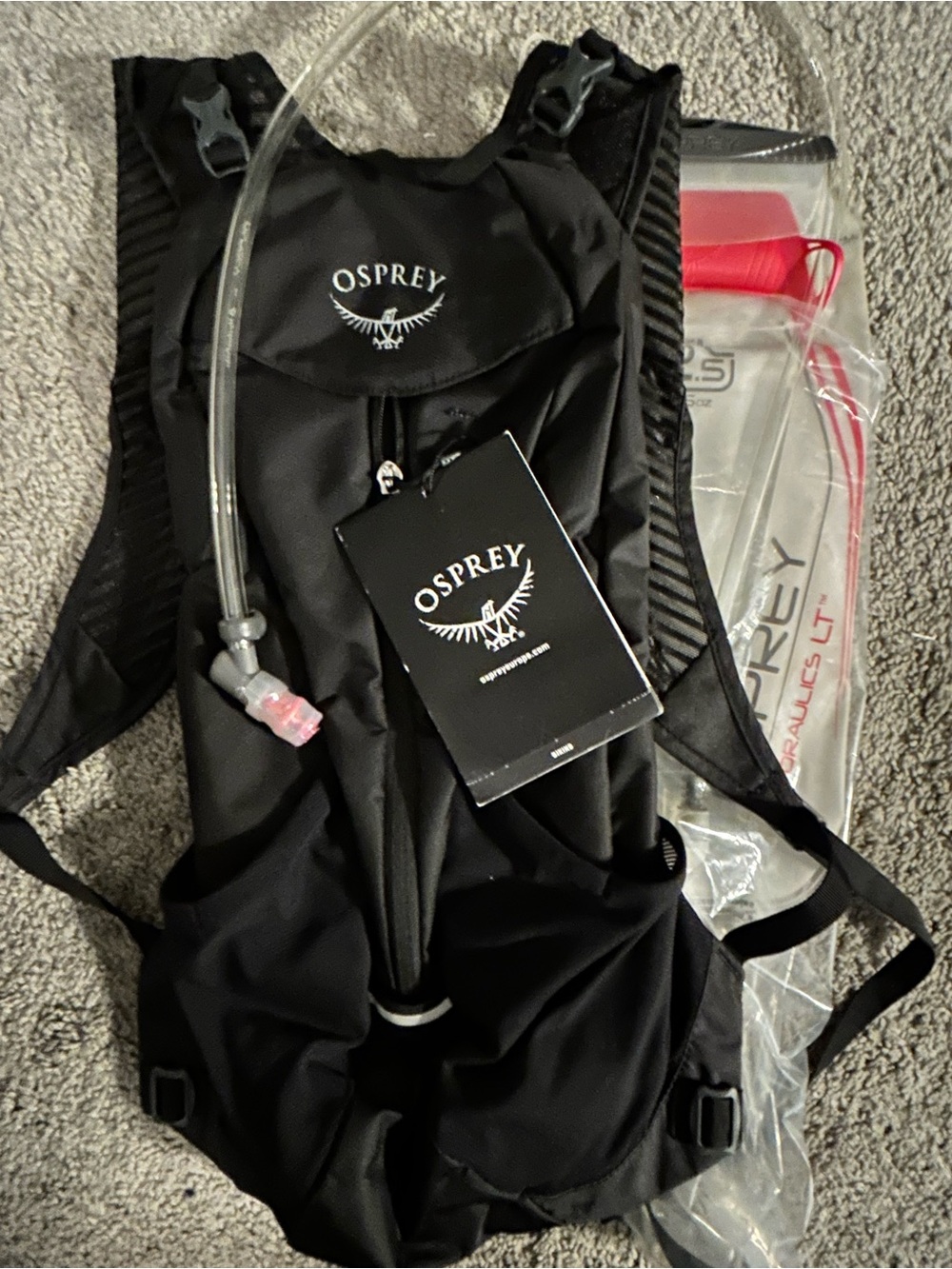 Osprey Kitsuma Black Hydration Backpack New With Tags!!